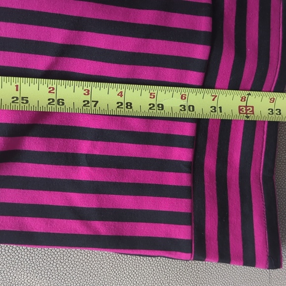 INC Hot Pink and Black Striped Sleeveless Dress Medium - Picture 8 of 16
